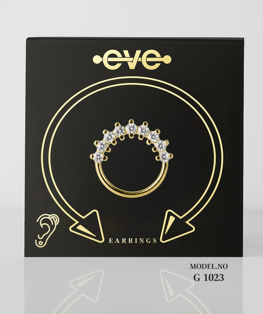 إيف بيرسنج حلق ذهبى  -موديل رقم G 2023