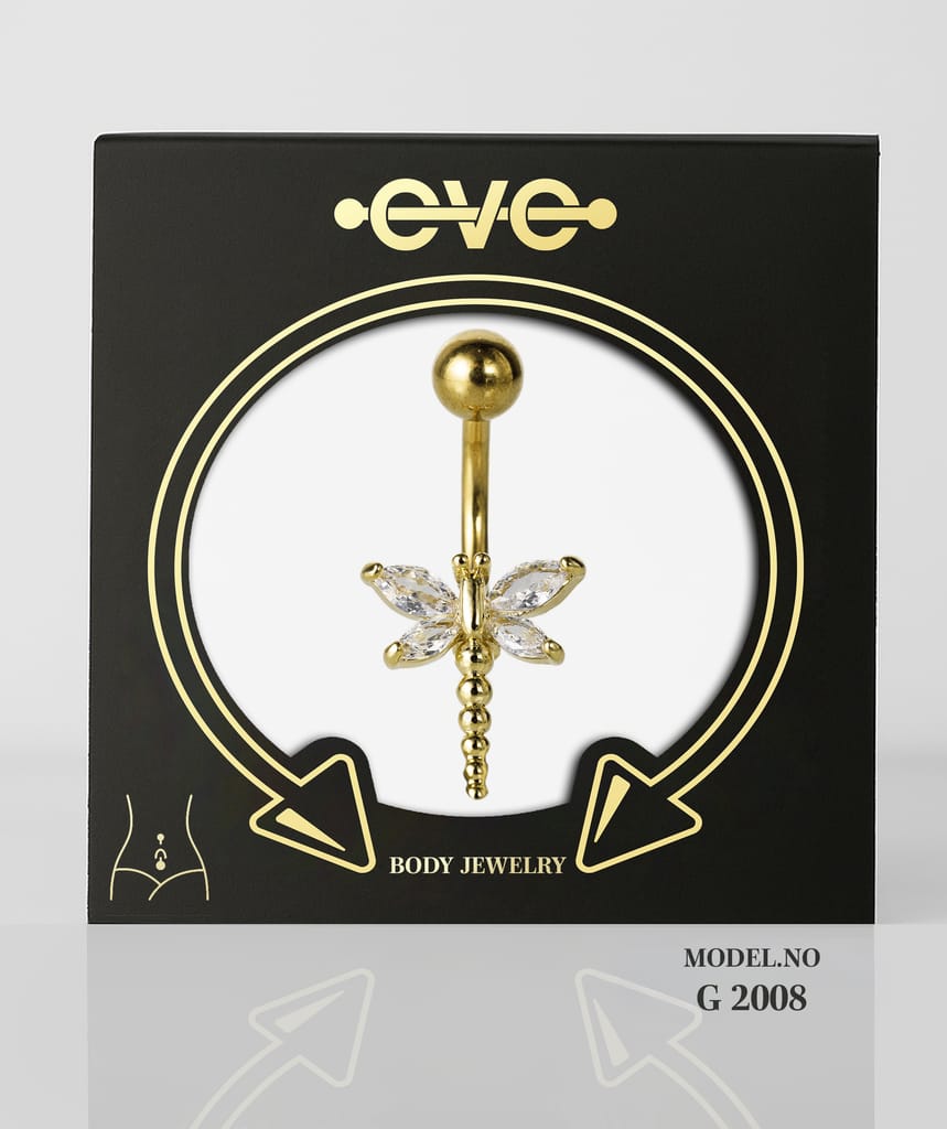 إيف بيرسنج سرة ذهبى  -موديل رقم G 2008