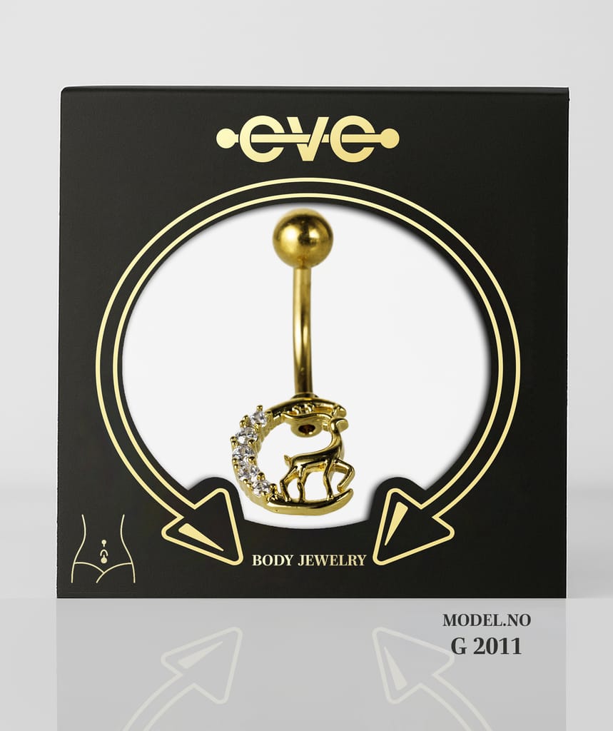 إيف بيرسنج سرة ذهبى  -موديل رقم G 2011