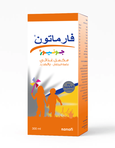 Pharmaton Junior With Iron 300 Ml Orange