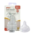 Pigeon Softouch Wide Neck Nipples 2PC -M
