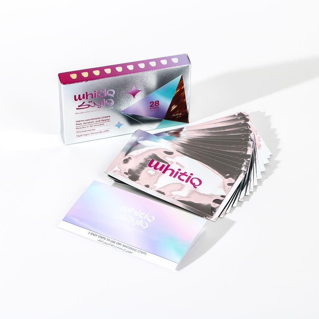 WHITIQ 6%hp dry teeth whitening strips - Clove