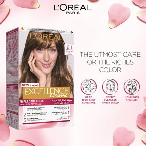 Excellence Crème Permanent Hair Color, 7.7 Honey Brown