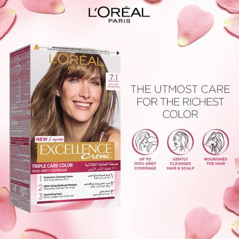 ARGAN  HAIR COLORING OIL KIT / Light Ash Blond -8.1