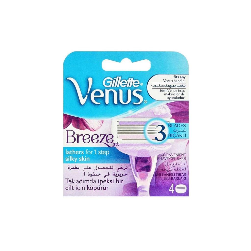 Venus Breeze Razor Blades For Women, Pack Of 4