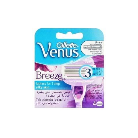 Venus Breeze Razor Blades For Women, Pack Of 4