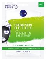 NIVEA Urban Skin Detox Face Sheet Mask Green Tea & Charcoal