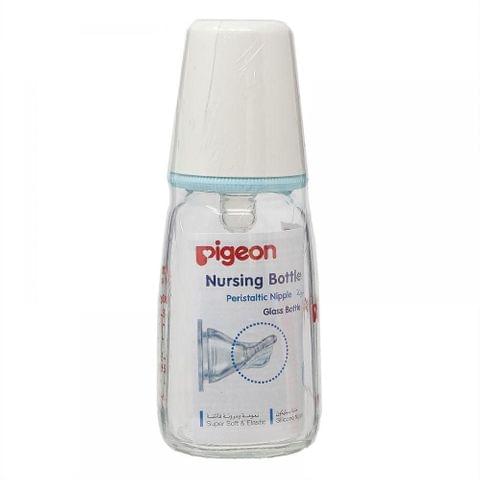 Pigeon Flexible Crystal Plastic Bottle 250 ml Blue/Pink (Star - Slim neck)