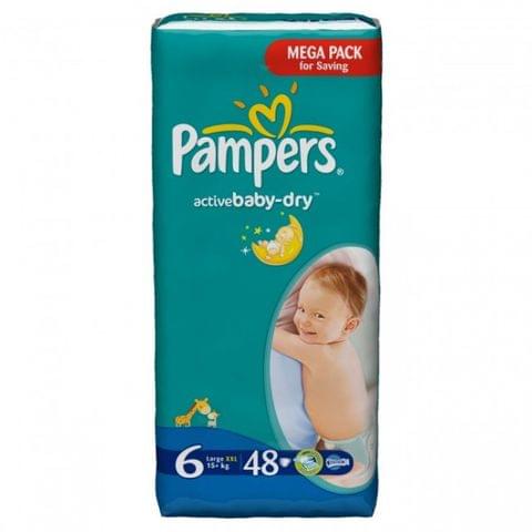 Baby Dry Diapers Xxl No 6 48 Diapers