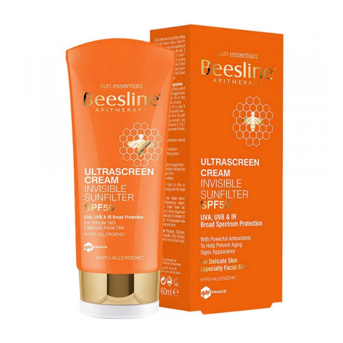 BEESLINE Ultrascreen Cream Invisible Sun Filter SPF50 60 ml