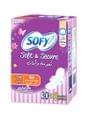 Sofy Anti-Bacterial With Musk, Slim, Large With Wings, 28 Pads