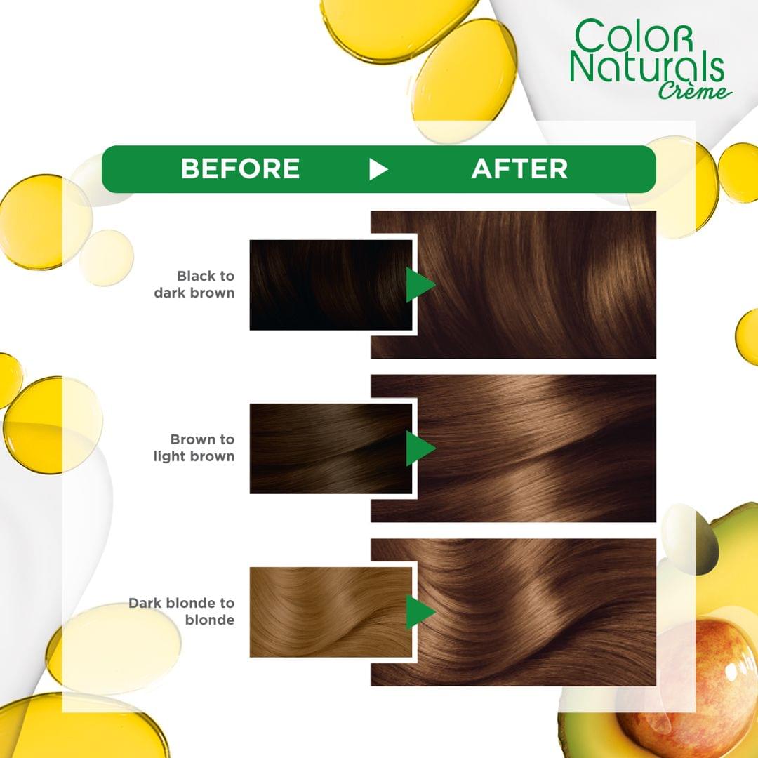 Hair Color Naturals Permament Hair Color Cream 5.3 Light Golden Brown