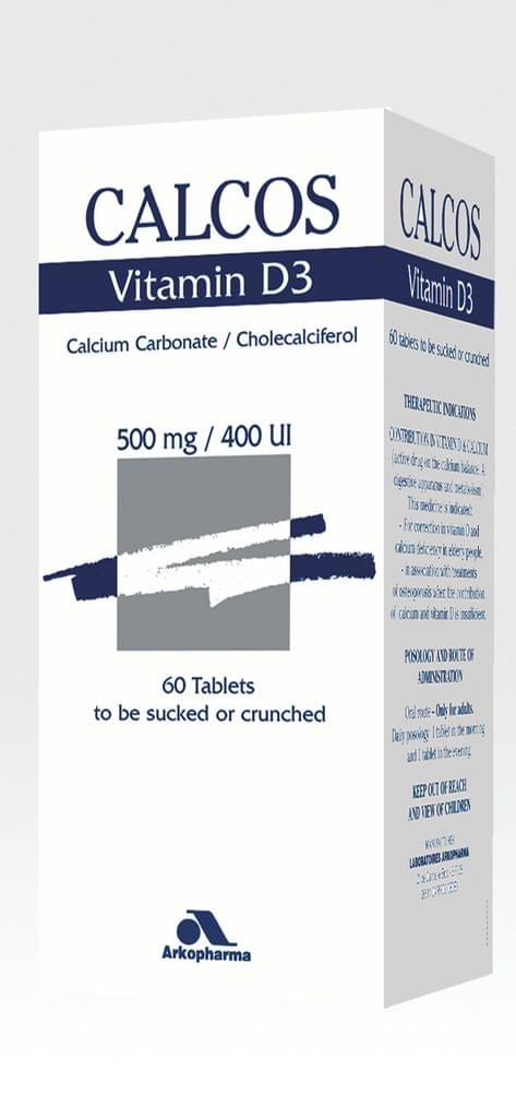 Caclcos Vitamin D3 60 Chewable Tablets.