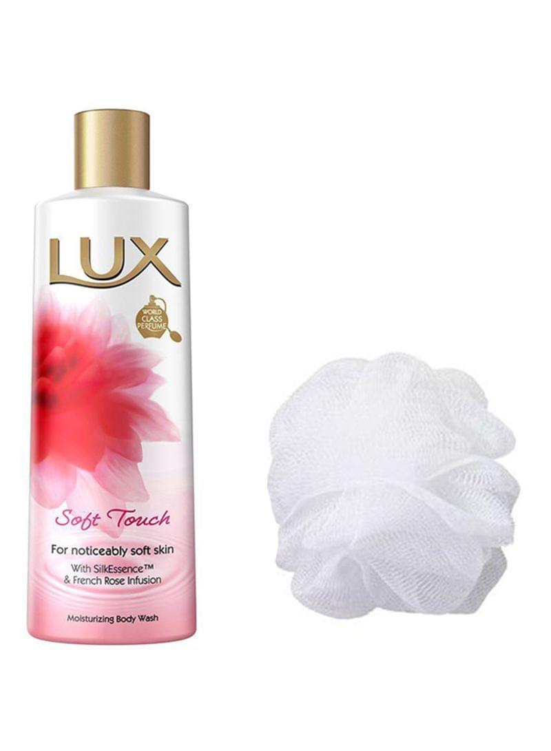 Soft Rose Body Wash With Loofah 250Ml