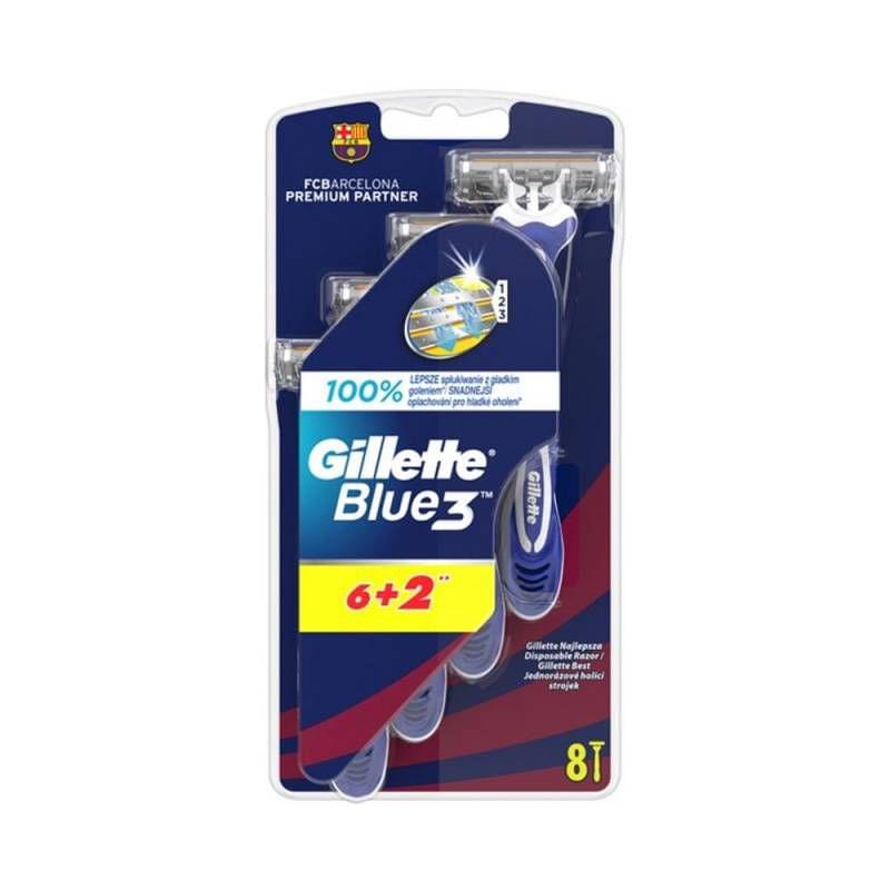 Blue 3 Razor Pack Of 6+2