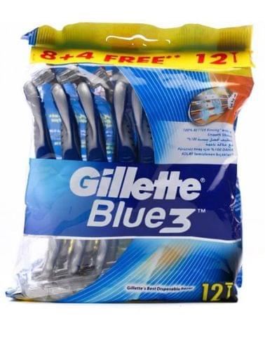 Blue 3 Razor Pack Of 12